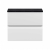 Hudson Reed Urban Wall Hung 2-Drawer Vanity Unit with Sparkling Black Worktop 600mm Wide - Satin White