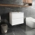 Hudson Reed Urban Wall Hung 2-Drawer Vanity Unit with Sparkling White Worktop 600mm Wide - Satin White