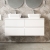 Hudson Reed Urban Wall Hung 4-Drawer Vanity Unit with Worktop 1200mm Wide - Satin White | Thumbnail Image