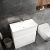 Hudson Reed Urban Floor Standing 2-Door Vanity Unit with Basin 3 Satin White - 800mm Wide