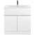 Hudson Reed Urban Floor Standing 2-Door Vanity Unit with Basin 4 Satin White - 800mm Wide
