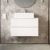 Hudson Reed Urban Wall Hung 2-Drawer Vanity Unit with Carrara Marble Worktop 800mm Wide - Satin White | Thumbnail Image