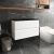 Hudson Reed Urban Wall Hung 2-Drawer Vanity Unit with Sparkling Black Worktop 800mm Wide - Satin White | Thumbnail Image