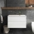 Hudson Reed Urban Wall Hung 2-Drawer Vanity Unit with Sparkling White Worktop 800mm Wide - Satin White