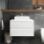 Hudson Reed Urban Wall Hung 2-Drawer Vanity Unit with Worktop 800mm Wide - Satin White