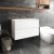 Hudson Reed Urban Wall Hung 2-Drawer Vanity Unit with Worktop 800mm Wide - Satin White
