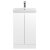 Hudson Reed Urban Floor Standing 2-Door Vanity Unit with Basin 3 Satin White - 500mm Wide