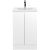 Hudson Reed Urban Floor Standing 2-Door Vanity Unit with Basin 4 Satin White - 500mm Wide
