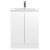 Hudson Reed Urban Floor Standing 2-Door Vanity Unit with Basin 2 Satin White - 600mm Wide