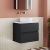 Hudson Reed Urban Wall Hung 2-Drawer Vanity Unit with Carrara Marble Worktop 600mm Wide - Satin Anthracite | Thumbnail Image