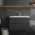 Hudson Reed Urban Wall Hung 2-Drawer Vanity Unit with Basin 2 Satin Anthracite - 800mm Wide