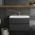 Hudson Reed Urban Wall Hung 2-Drawer Vanity Unit with Basin 4 Satin Anthracite - 800mm Wide