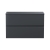 Hudson Reed Urban Wall Hung 2-Drawer Vanity Unit with Worktop 800mm Wide - Satin Anthracite