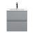 Hudson Reed Urban Wall Hung 2-Drawer Vanity Unit with Basin 2 Satin Grey - 500mm Wide