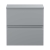 Hudson Reed Urban Wall Hung 2-Drawer Vanity Unit with Worktop 500mm Wide - Satin Grey