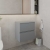 Hudson Reed Urban Wall Hung 2-Drawer Vanity Unit with Worktop 500mm Wide - Satin Grey