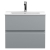 Hudson Reed Urban Wall Hung 2-Drawer Vanity Unit with Basin 2 Satin Grey - 600mm Wide
