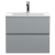 Hudson Reed Urban Wall Hung 2-Drawer Vanity Unit with Basin 2 Satin Grey - 600mm Wide