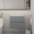 Hudson Reed Urban Wall Hung 2-Drawer Vanity Unit with Bellato Grey Worktop 600mm Wide - Satin Grey