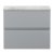 Hudson Reed Urban Wall Hung 2-Drawer Vanity Unit with Grey Worktop 600mm Wide - Satin Grey