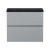 Hudson Reed Urban Wall Hung 2-Drawer Vanity Unit with Sparkling Black Worktop 600mm Wide - Satin Grey