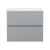 Hudson Reed Urban Wall Hung 2-Drawer Vanity Unit with Sparkling White Worktop 600mm Wide - Satin Grey