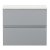Hudson Reed Urban Wall Hung 2-Drawer Vanity Unit with Sparkling White Worktop 600mm Wide - Satin Grey