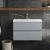 Hudson Reed Urban Wall Hung 2-Drawer Vanity Unit with Basin 3 Satin Grey - 800mm Wide