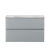 Hudson Reed Urban Wall Hung 2-Drawer Vanity Unit with Ballato Grey Worktop 800mm Wide - Satin Grey
