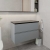 Hudson Reed Urban Wall Hung 2-Drawer Vanity Unit with Sparkling Black Worktop 800mm Wide - Satin Grey