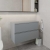 Hudson Reed Urban Wall Hung 2-Drawer Vanity Unit with Worktop 800mm Wide - Satin Grey