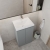 Hudson Reed Urban Floor Standing 2-Door Vanity Unit with Basin 2 Satin Grey - 500mm Wide