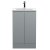 Hudson Reed Urban Floor Standing 2-Door Vanity Unit with Basin 2 Satin Grey - 500mm Wide