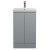 Hudson Reed Urban Floor Standing 2-Door Vanity Unit with Basin 3 Satin Grey - 500mm Wide