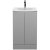 Hudson Reed Urban Floor Standing 2-Door Vanity Unit with Basin 4 Satin Grey - 500mm Wide