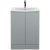 Hudson Reed Urban Floor Standing 2-Door Vanity Unit with Basin 4 Satin Grey - 600mm Wide