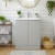 Hudson Reed Urban Floor Standing 2-Door Vanity Unit with Basin 4 Satin Grey - 600mm Wide