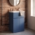 Hudson Reed Urban Floor Standing Vanity Unit with Basin 1 Satin Blue - 500mm Wide | Thumbnail Image