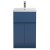 Hudson Reed Urban Floor Standing Vanity Unit with Basin 3 Satin Blue - 500mm Wide