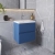 Hudson Reed Urban Wall Hung 2-Drawer Vanity Unit with Basin 3 Satin Blue - 500mm Wide