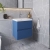 Hudson Reed Urban Wall Hung 2-Drawer Vanity Unit with Basin 1 Satin Blue - 500mm Wide