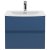 Hudson Reed Urban Wall Hung 2-Drawer Vanity Unit with Basin 4 Satin Blue - 600mm Wide