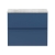 Hudson Reed Urban Wall Hung 2-Drawer Vanity Unit with Bellato Grey Worktop 600mm Wide - Satin Blue