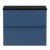 Hudson Reed Urban Wall Hung 2-Drawer Vanity Unit with Sparkling Black Worktop 600mm Wide - Satin Blue