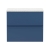 Hudson Reed Urban Wall Hung 2-Drawer Vanity Unit with Sparkling White Worktop 600mm Wide - Satin Blue