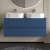 Hudson Reed Urban Wall Hung 4-Drawer Vanity Unit with Worktop 1200mm Wide - Satin Blue