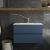 Hudson Reed Urban Wall Hung 2-Drawer Vanity Unit with Basin 2 Satin Blue - 800mm Wide