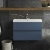 Hudson Reed Urban Wall Hung 2-Drawer Vanity Unit with Basin 3 Satin Blue - 800mm Wide