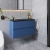 Hudson Reed Urban Wall Hung 2-Drawer Vanity Unit with Sparkling Black Worktop 800mm Wide - Satin Blue