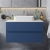 Hudson Reed Urban Wall Hung 2-Drawer Vanity Unit with Sparkling White Worktop 800mm Wide - Satin Blue | Thumbnail Image